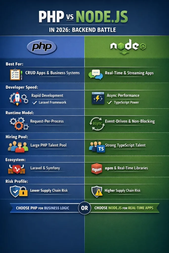 PHP Vs Node JS in 2026